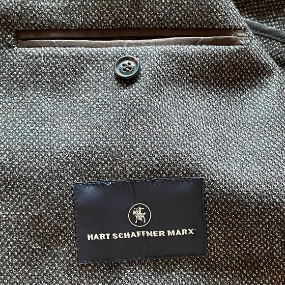 Hart Schaffner Marx dark brown luxurious 100% wool sport coat, blazer, size M - Picture 7 of 9